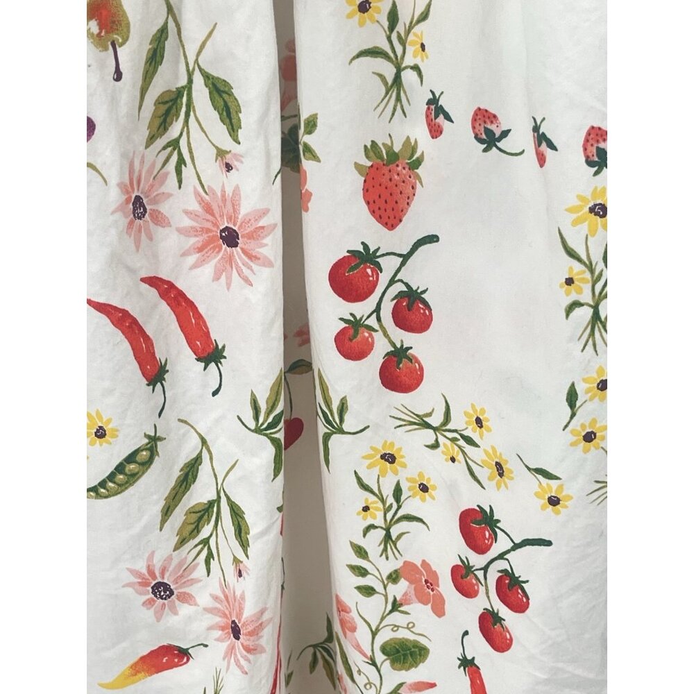 Old Navy Floral Maxi Dress Novelty Fruit Print Coquette Sz XXL Sundress - Picture 4 of 7